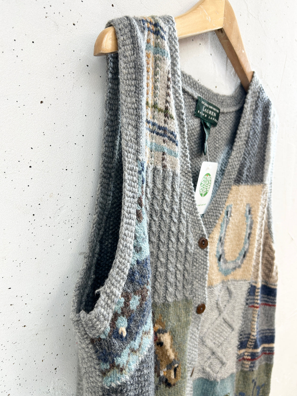 Vintage Knit Vest 〜Ralph Lauren〜  [J34340]