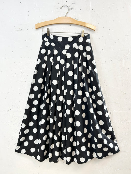 Vintage Dot Skirt [J30605]