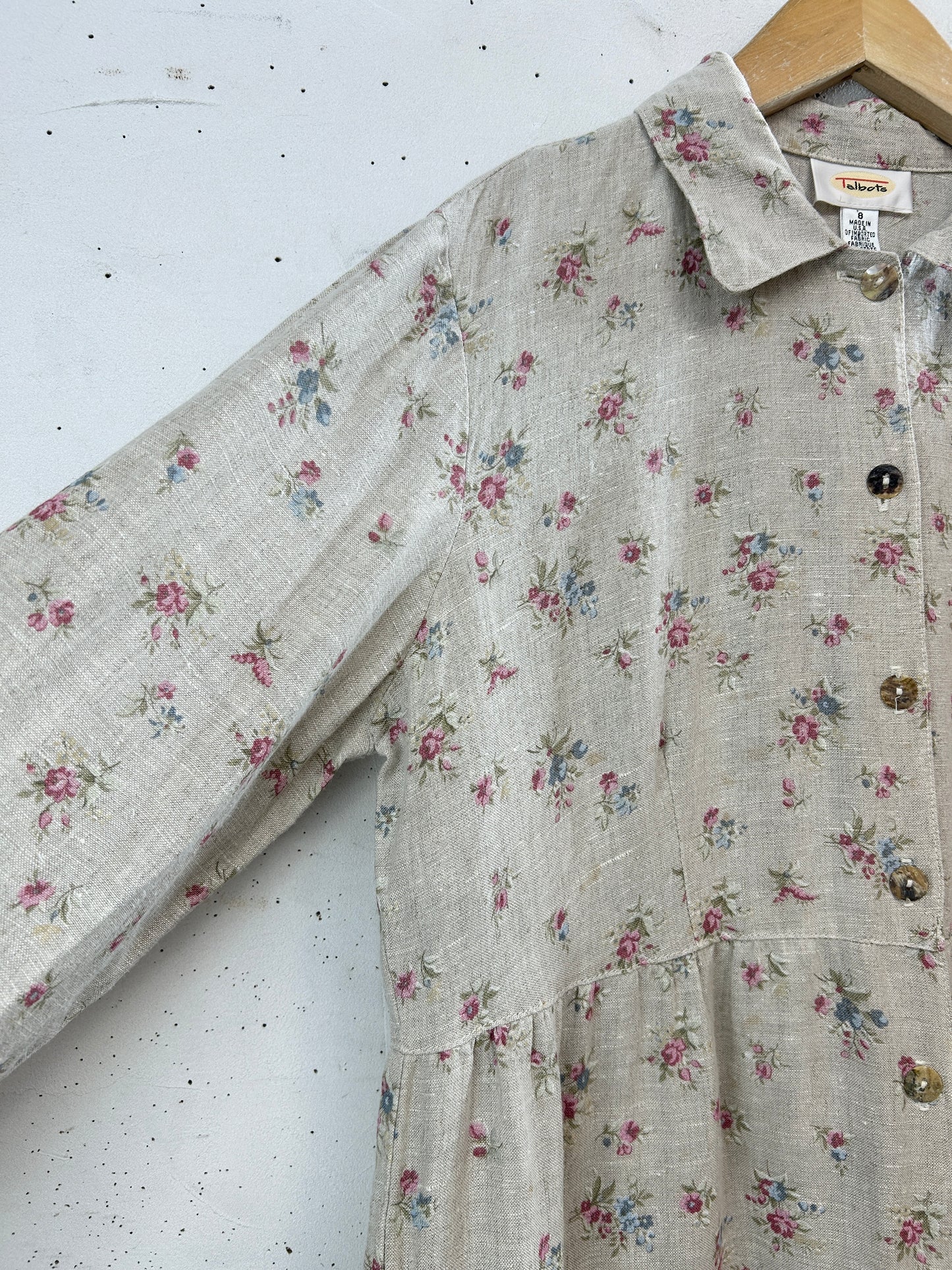 Vintage Linen Dress 〜MADE IN USA〜 [C31770]