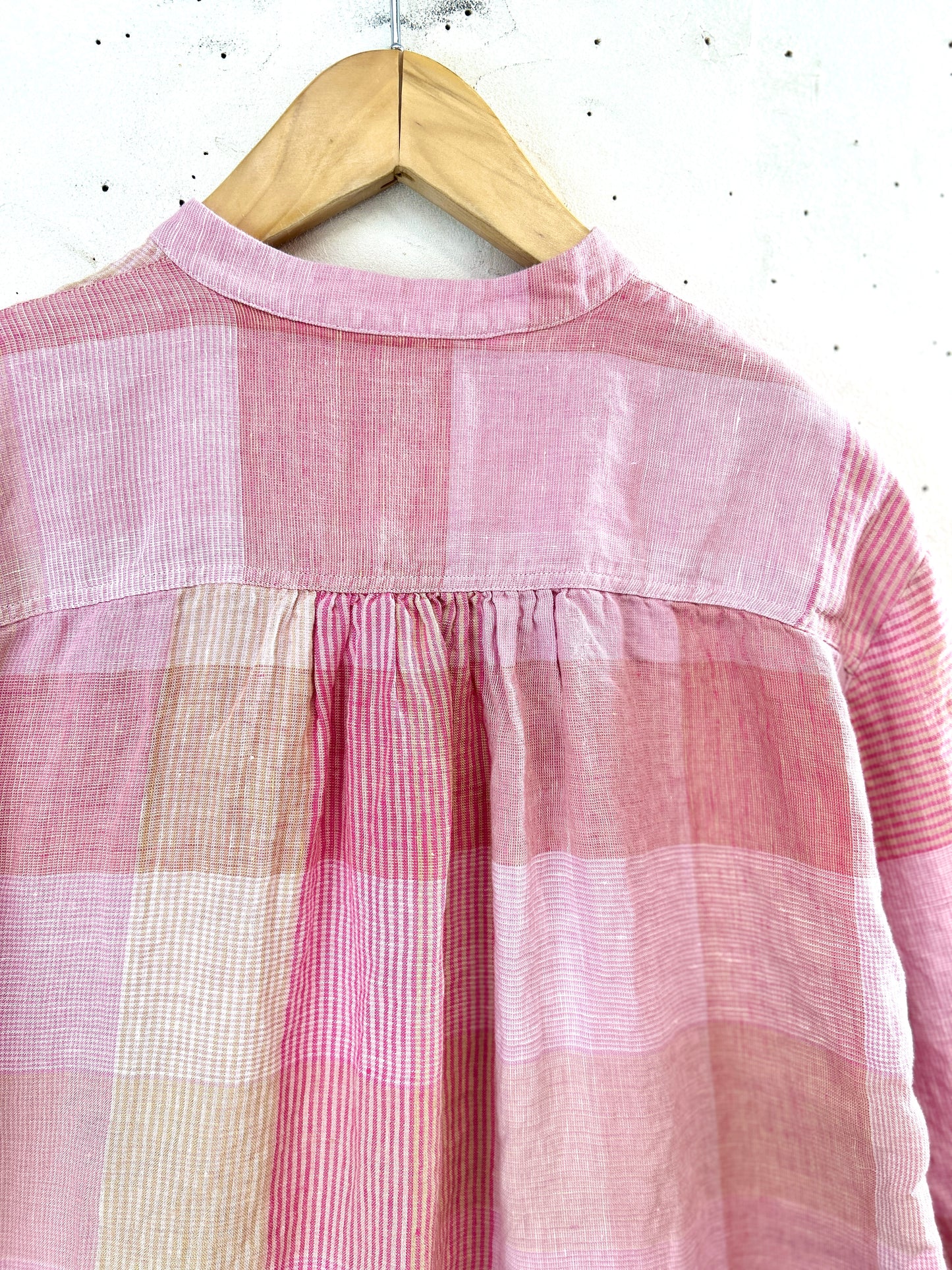 Vintage Linen shirt MADE IN EUROPE [L31155]
