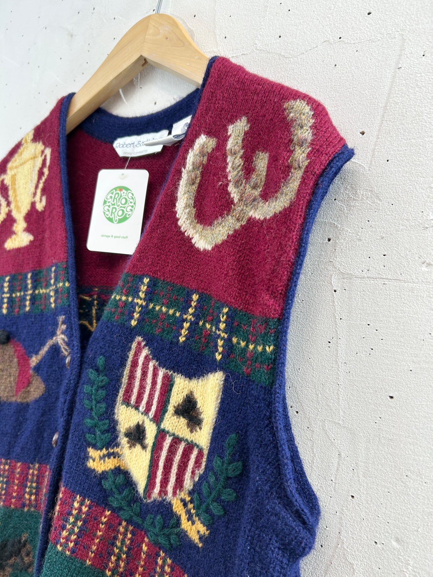 Vintage Knit Vest [B31484]