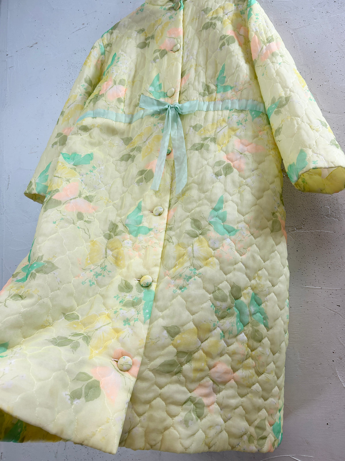 Vintage Quilting Gown Flower & Butterfly [J34080]
