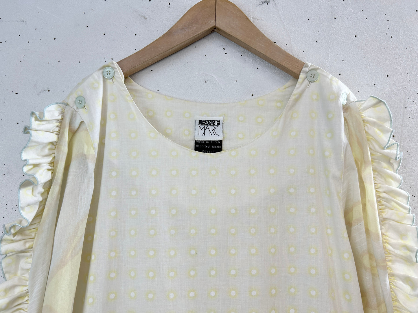 '80s Vintage Dress 〜JEANNE MARC〜 [H33606]