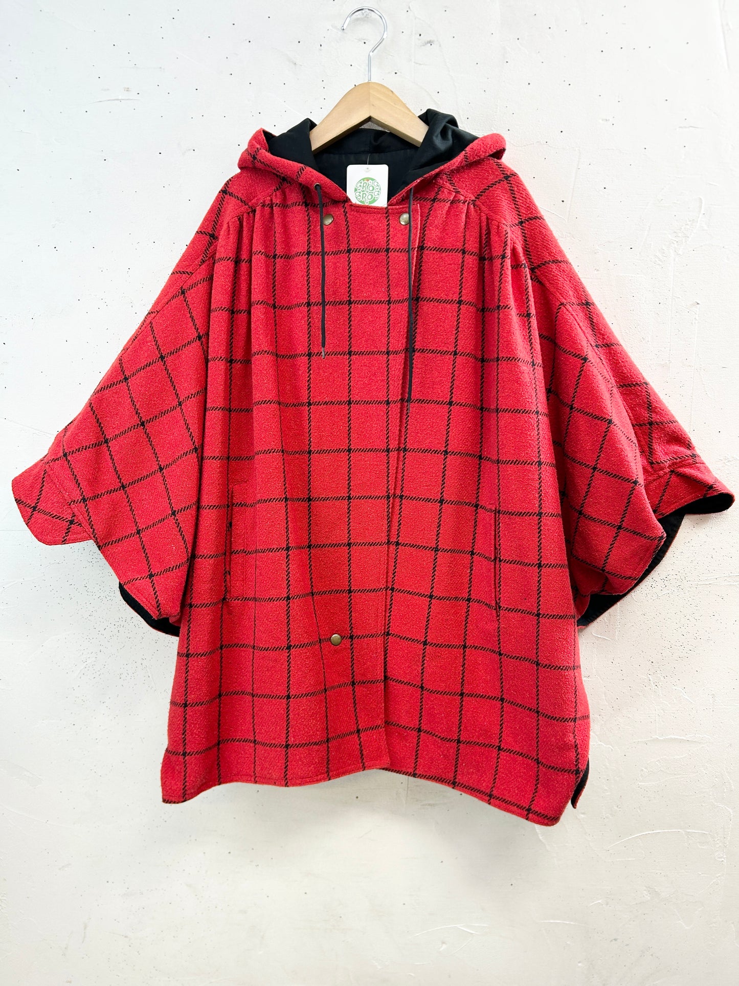 Vintage Poncho Reversible [A31230]