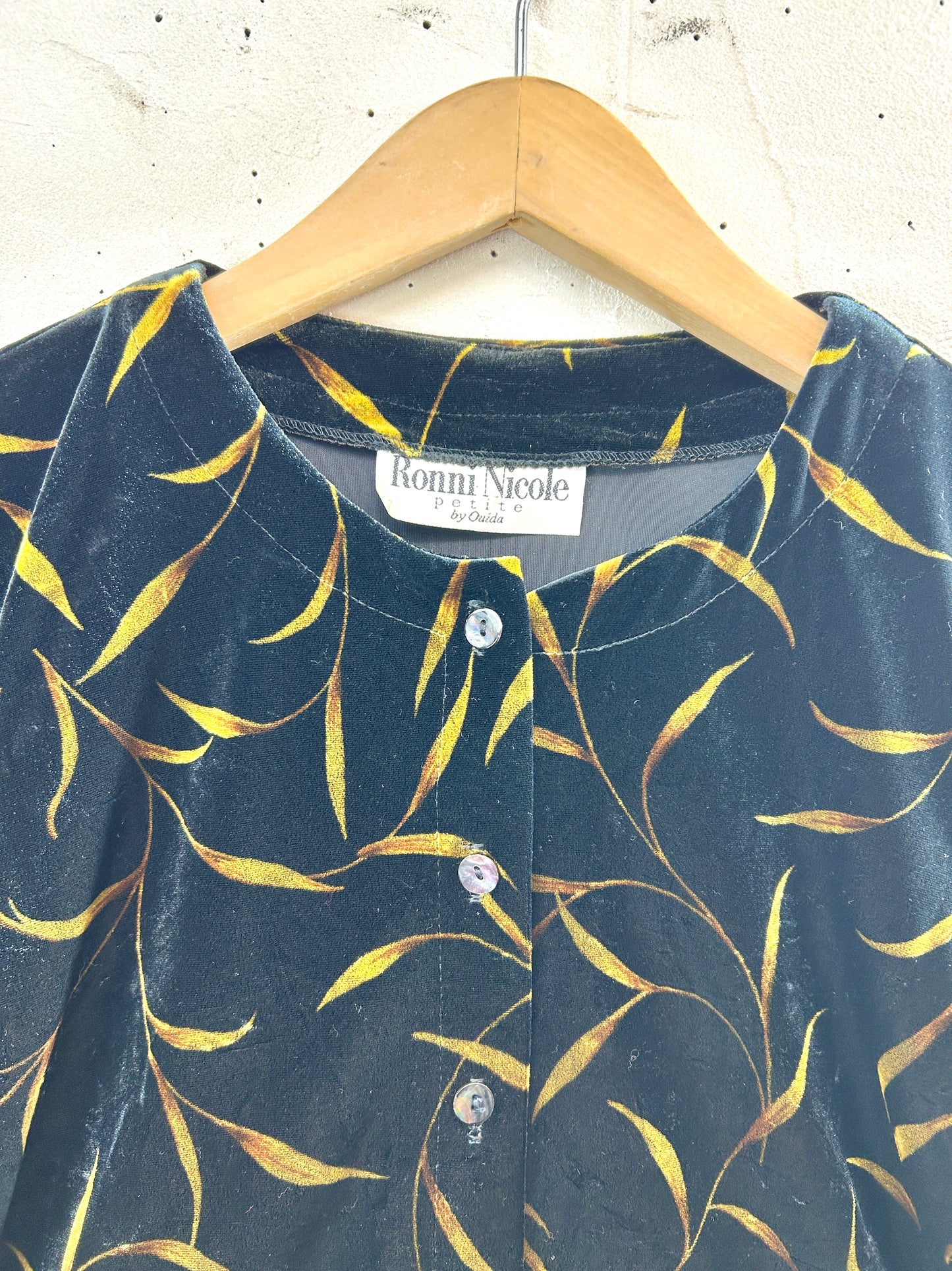 Vintage velours tops [K30927]