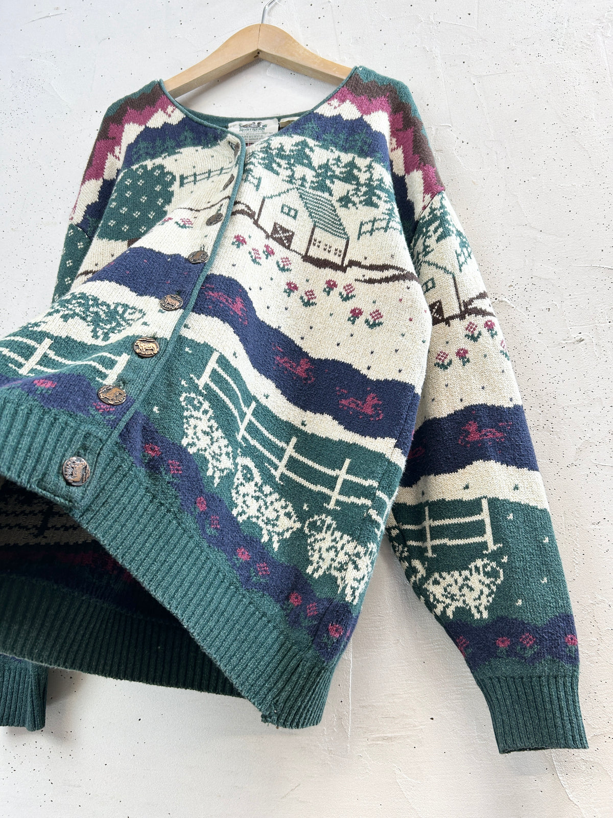 Vintage Cotton Knit Cardigan [J34185]