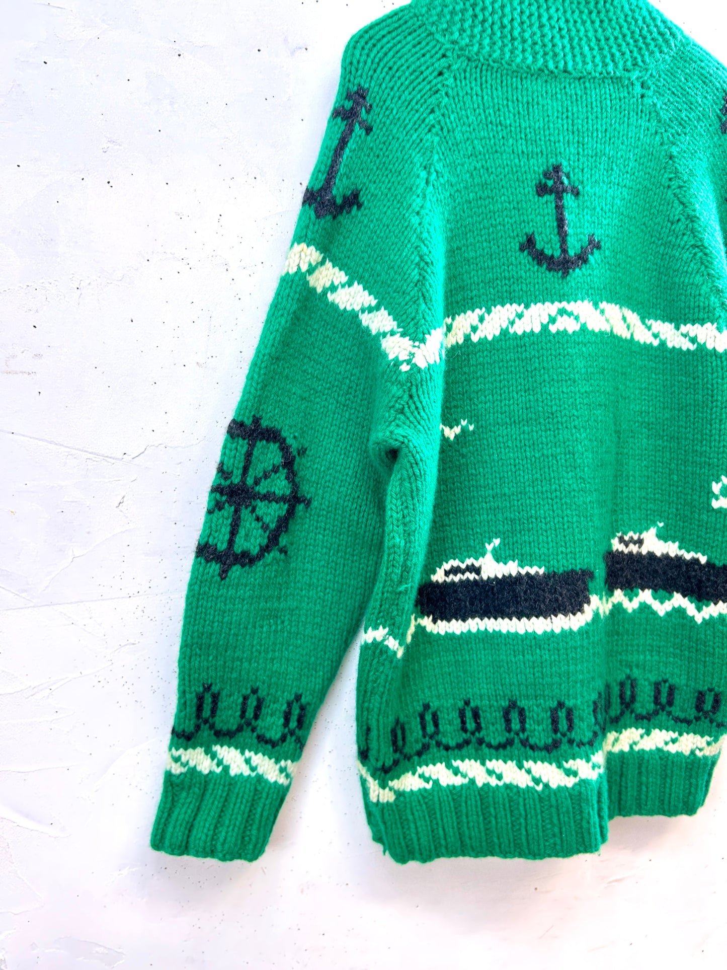 Vintage Cowichan Knit Cardigan [K30930]