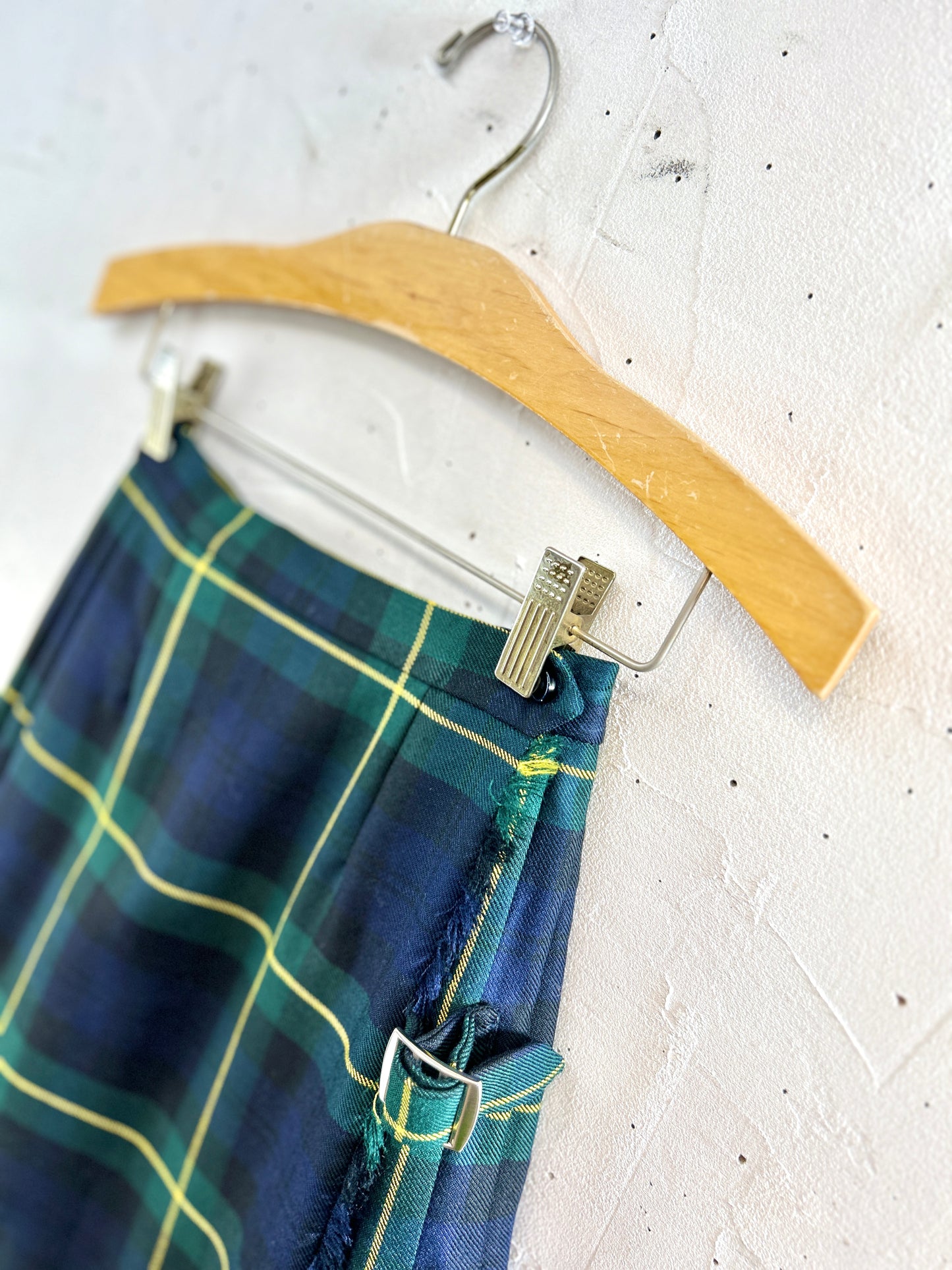 Vintage Plaid Skirt [K30767]