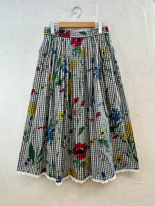 Vintage Tyrol Skirt MADE IN W-GERMANY [G30771]