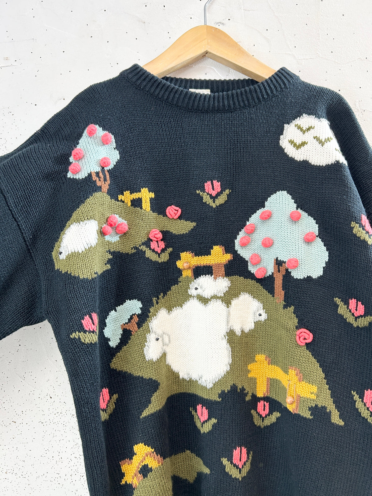 Vintage Knit Sweater[J34120]