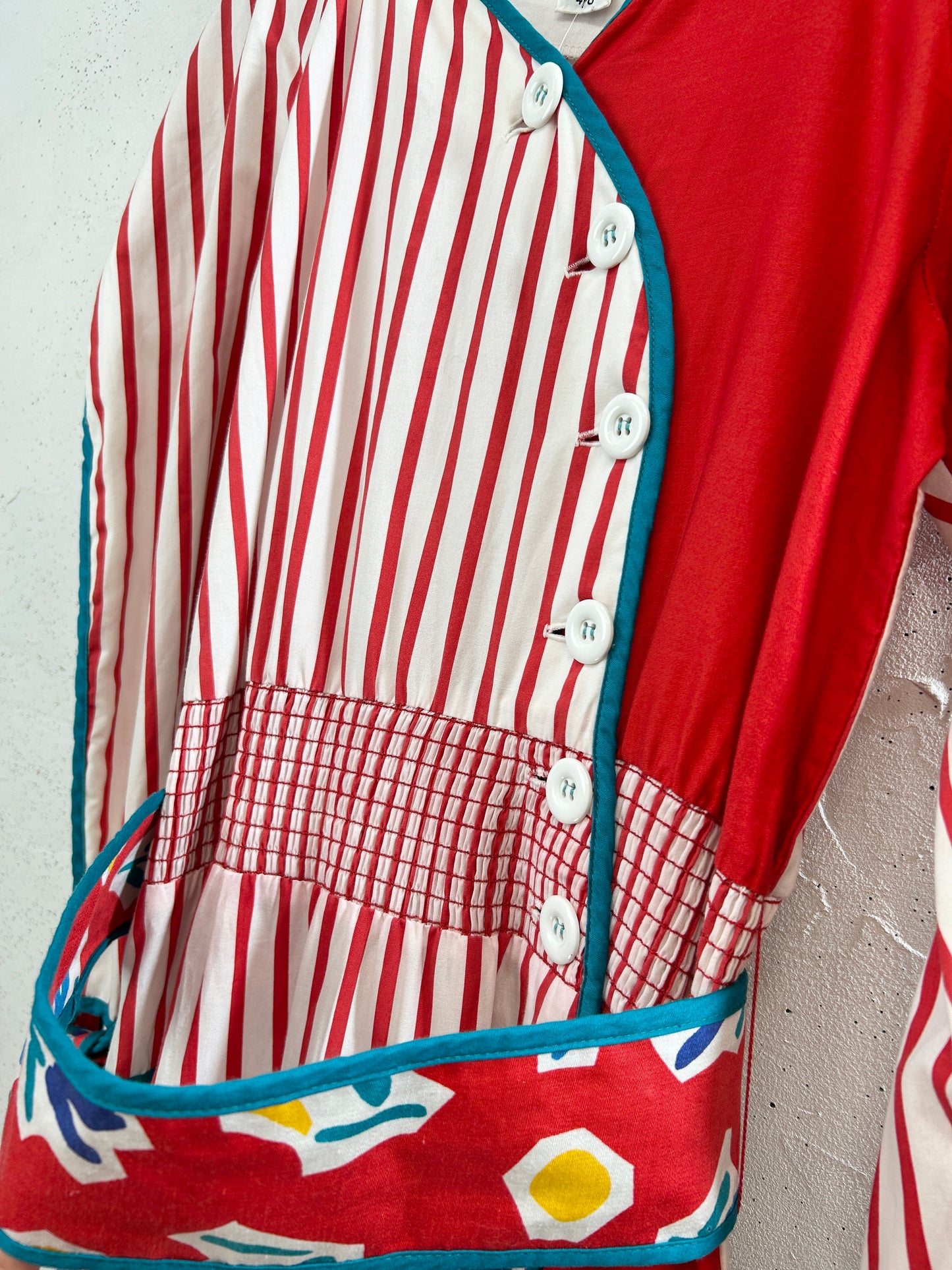 '80s Vintage Dress 〜JEANNE MARC〜 [H33607]
