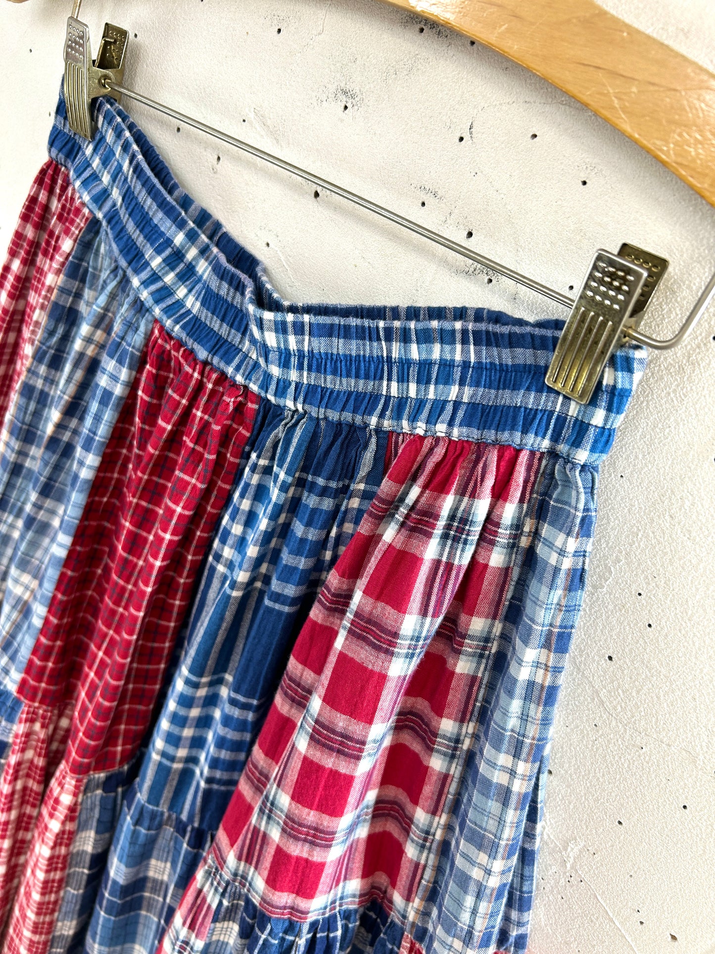 Vintage Patchwork Tiered Skirt [H33537]