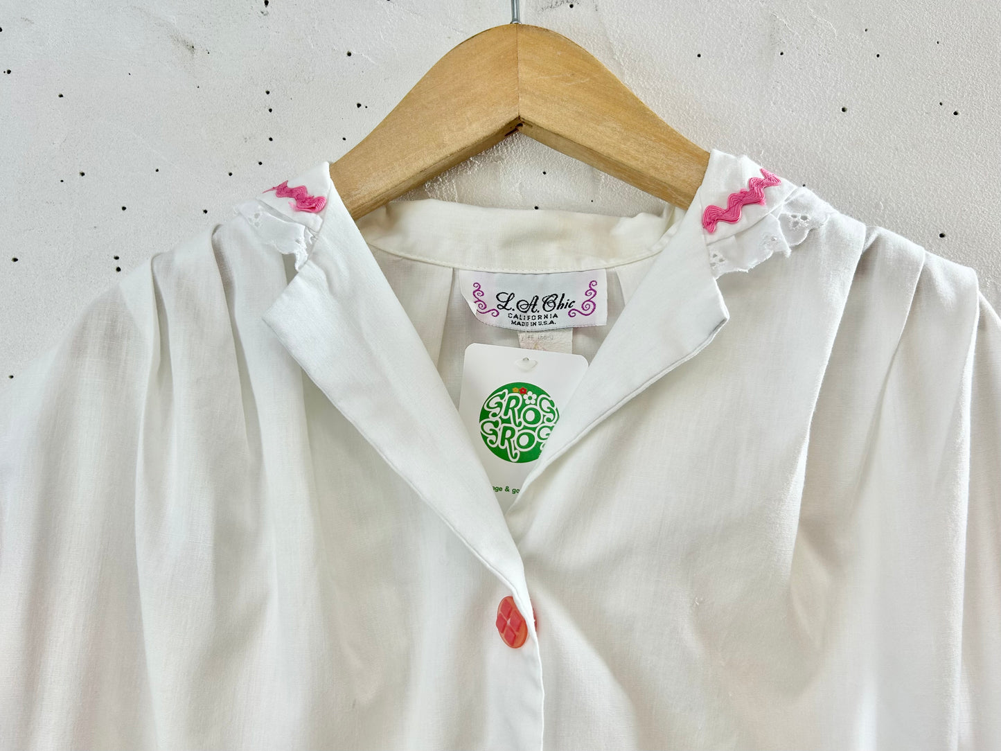 Vintage Blouse MADE IN USA [G30664]