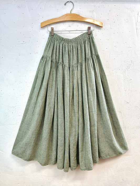 Vintage Tiered Skirt  MADE IN USA [C31852]