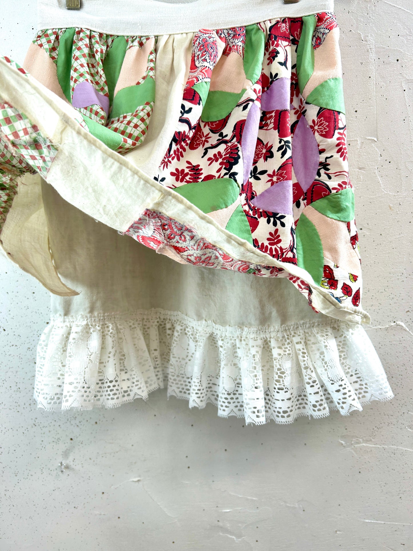 Vintage Apron 〜Funny dot CRAZY〜 [F32862]