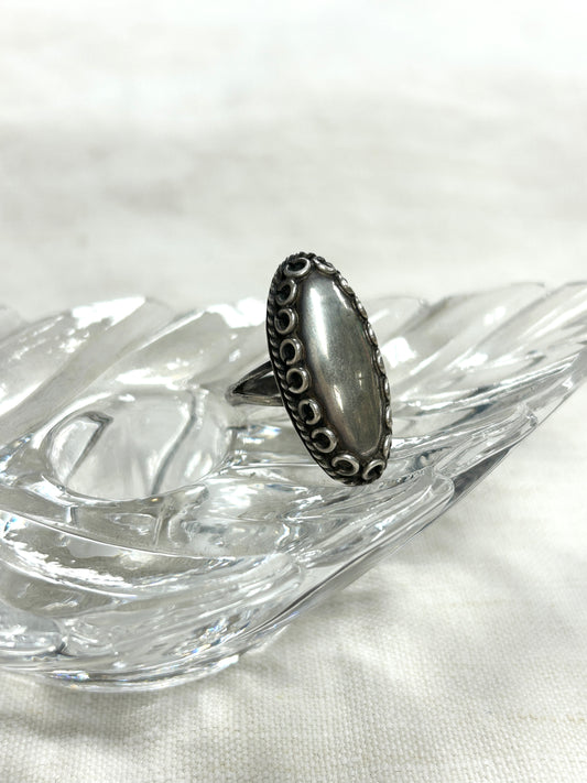 Vintage 925 MEXICO Silver Ring[J30413]
