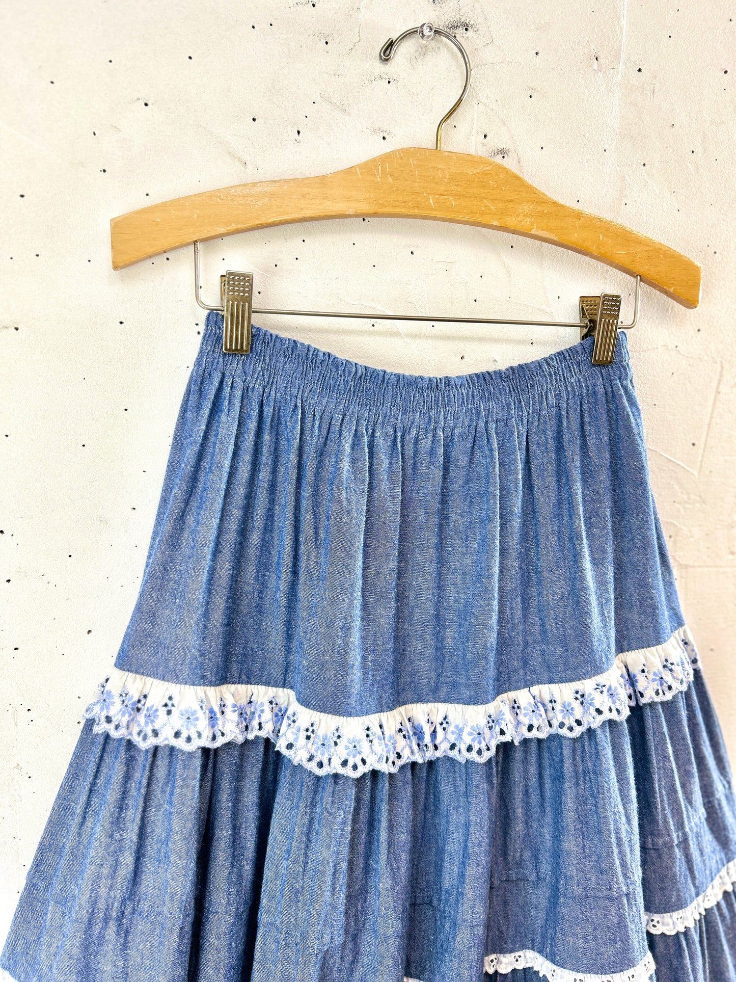 Vintage Chambray Skirt [I30242]