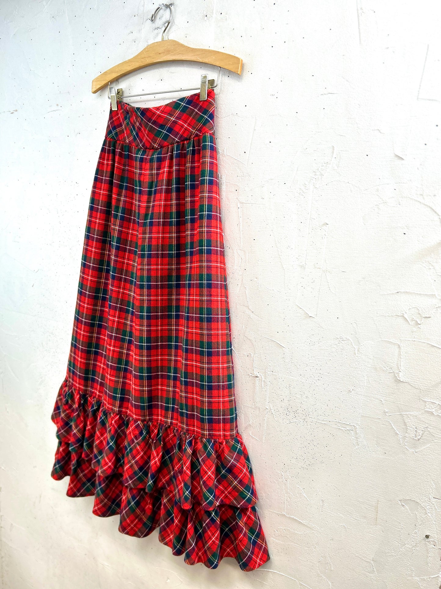 Vintage Plaid Skirt   [L31089]