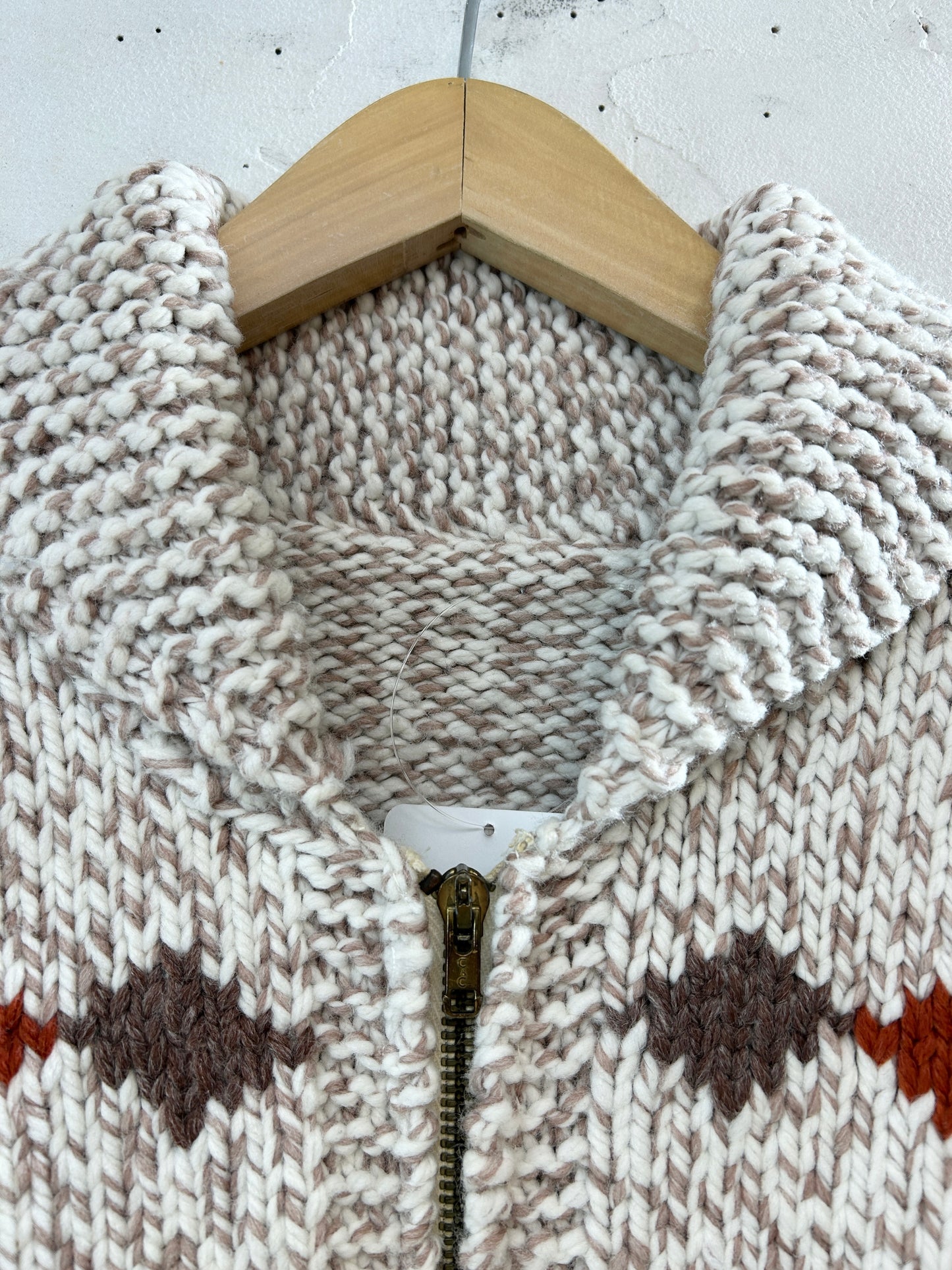 Vintage Cowichan Knit Cardigan [K30787]