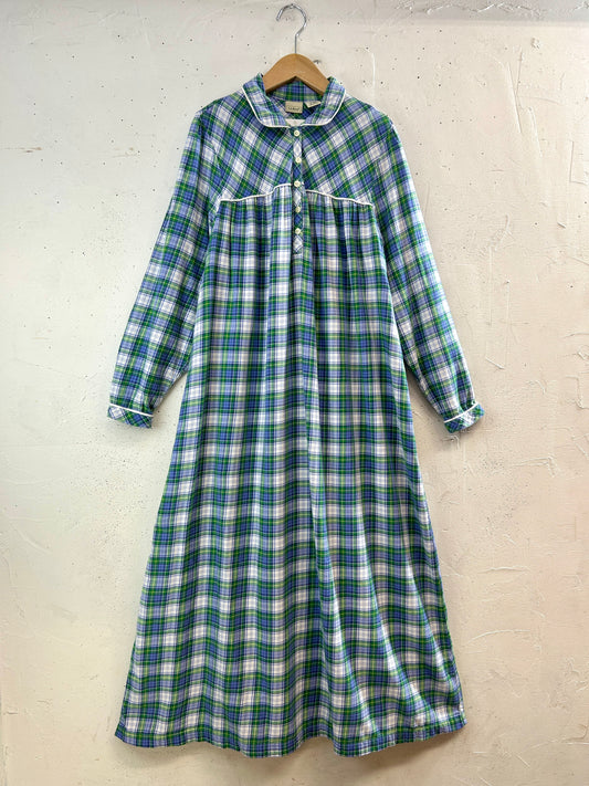 Vintage Plaid Dress 〜L.L.Bean〜 [H33642]