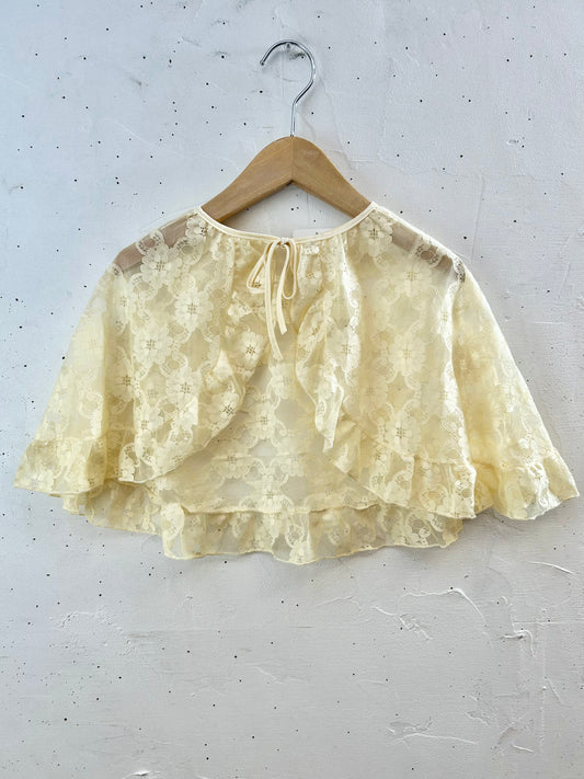 Vintage Lace Short Cape [G30777]