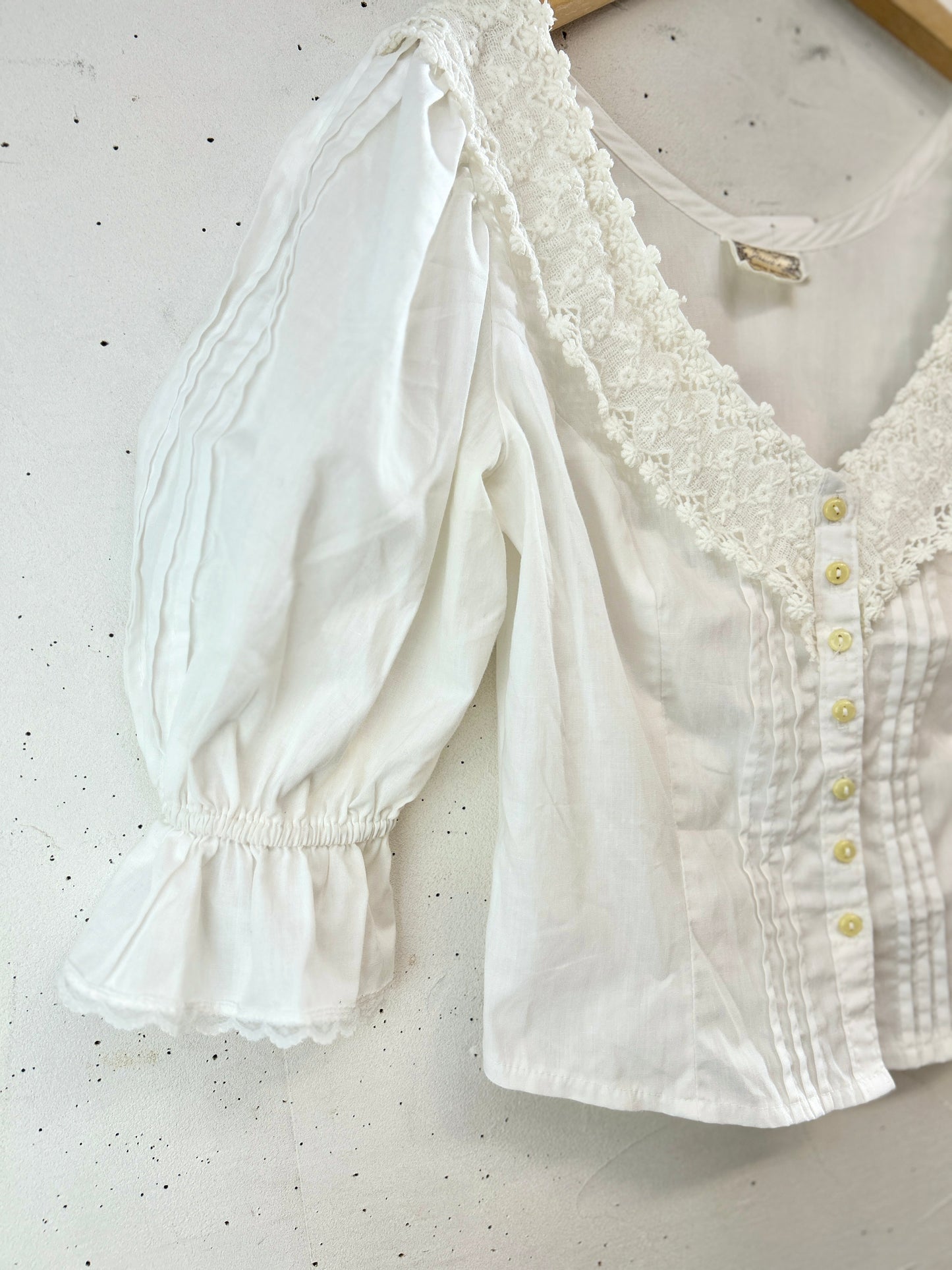 '70sVintage White Blouse 〜GUNNIES〜 [A31323]