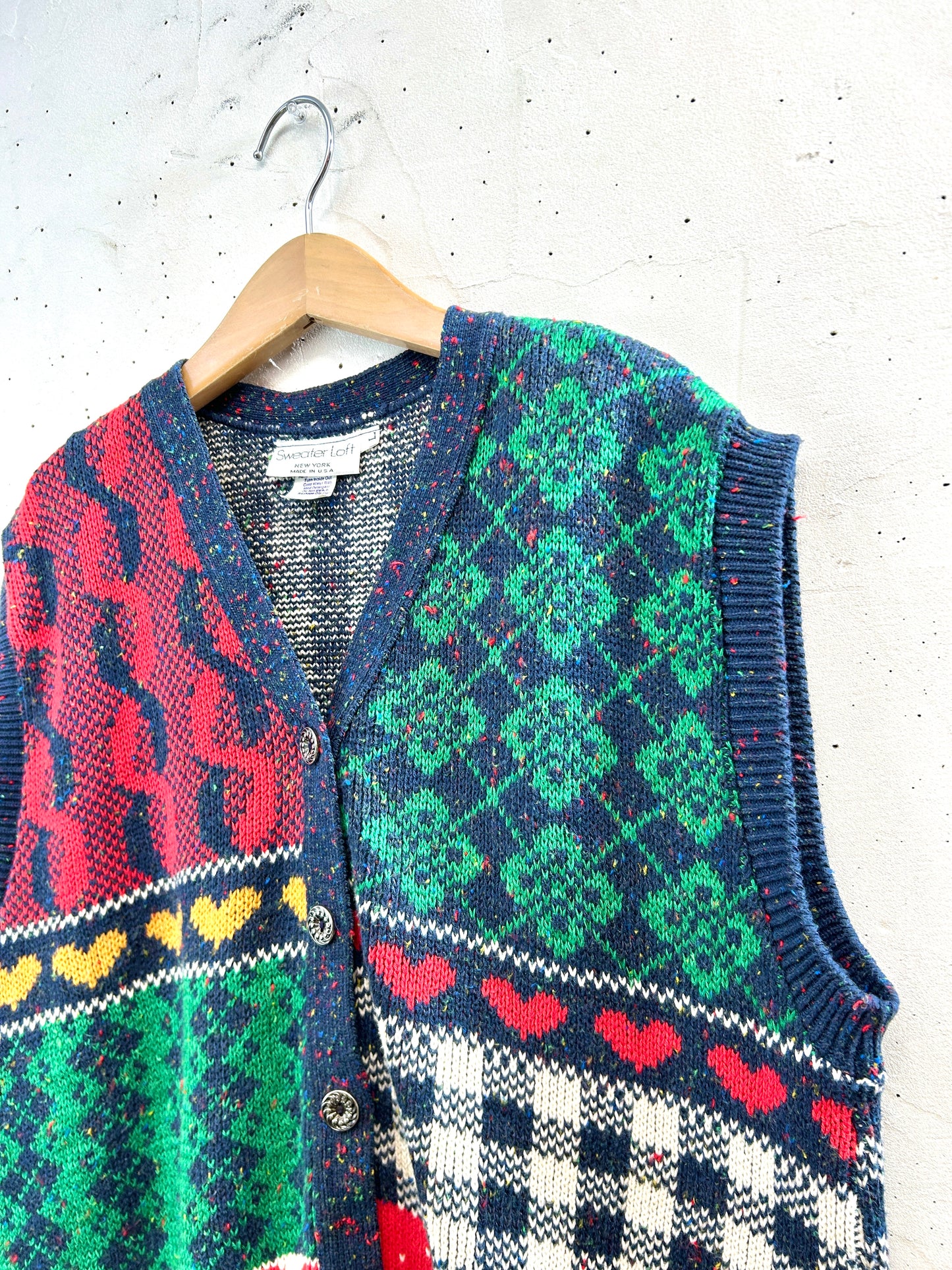 Vintage Knit Vest [B31668]