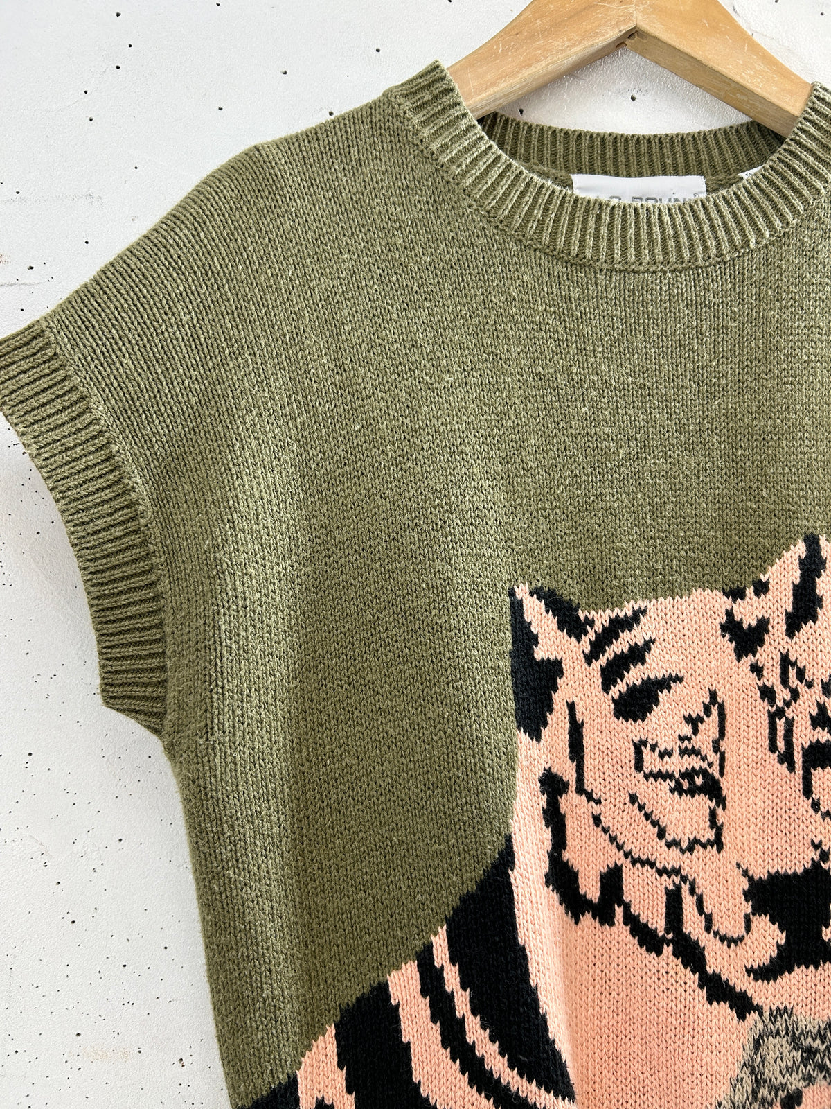 Vintage Knit Vest [I33824]
