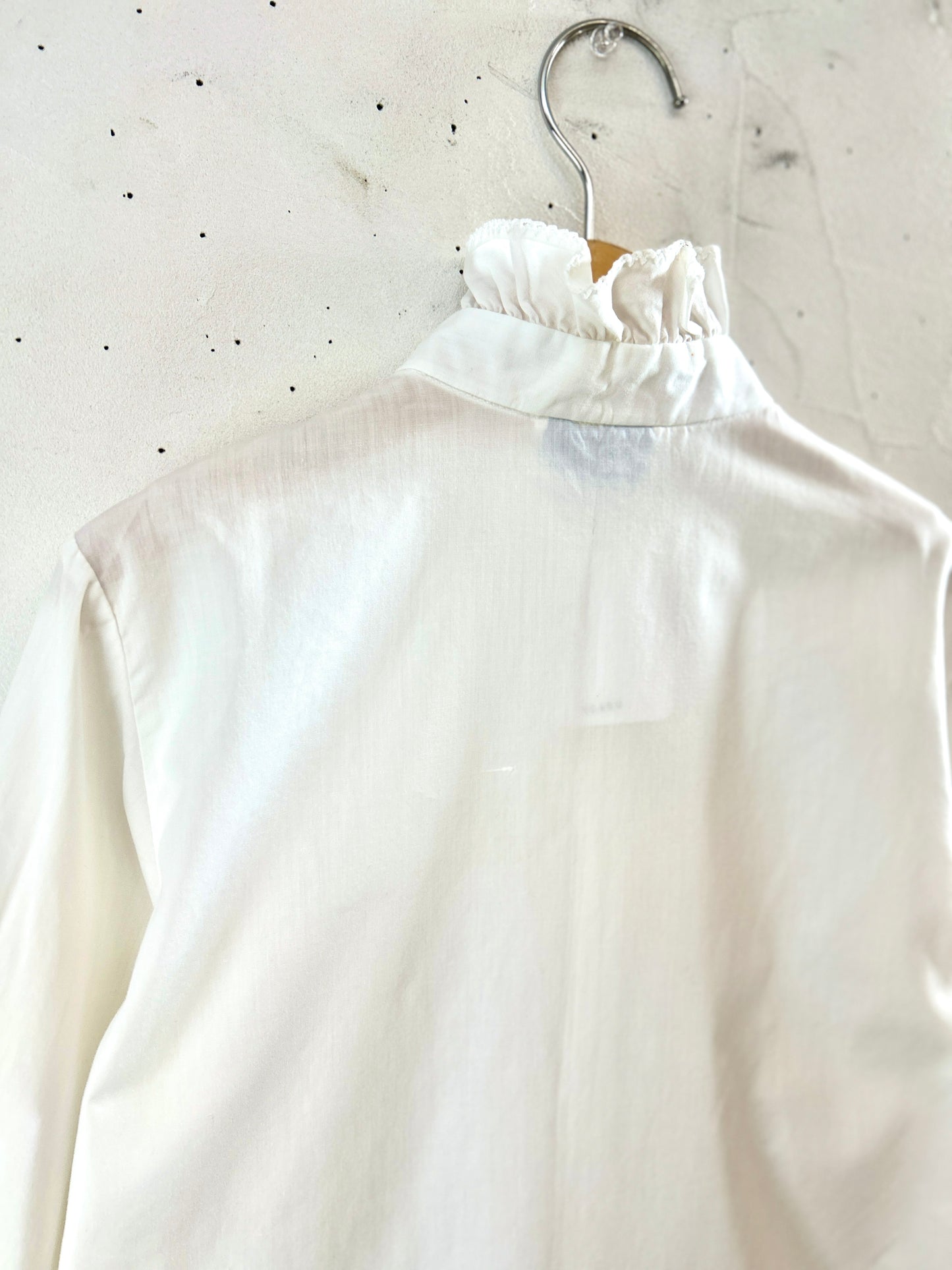 Vintage White Blouse  MADE IN USA[K30845]