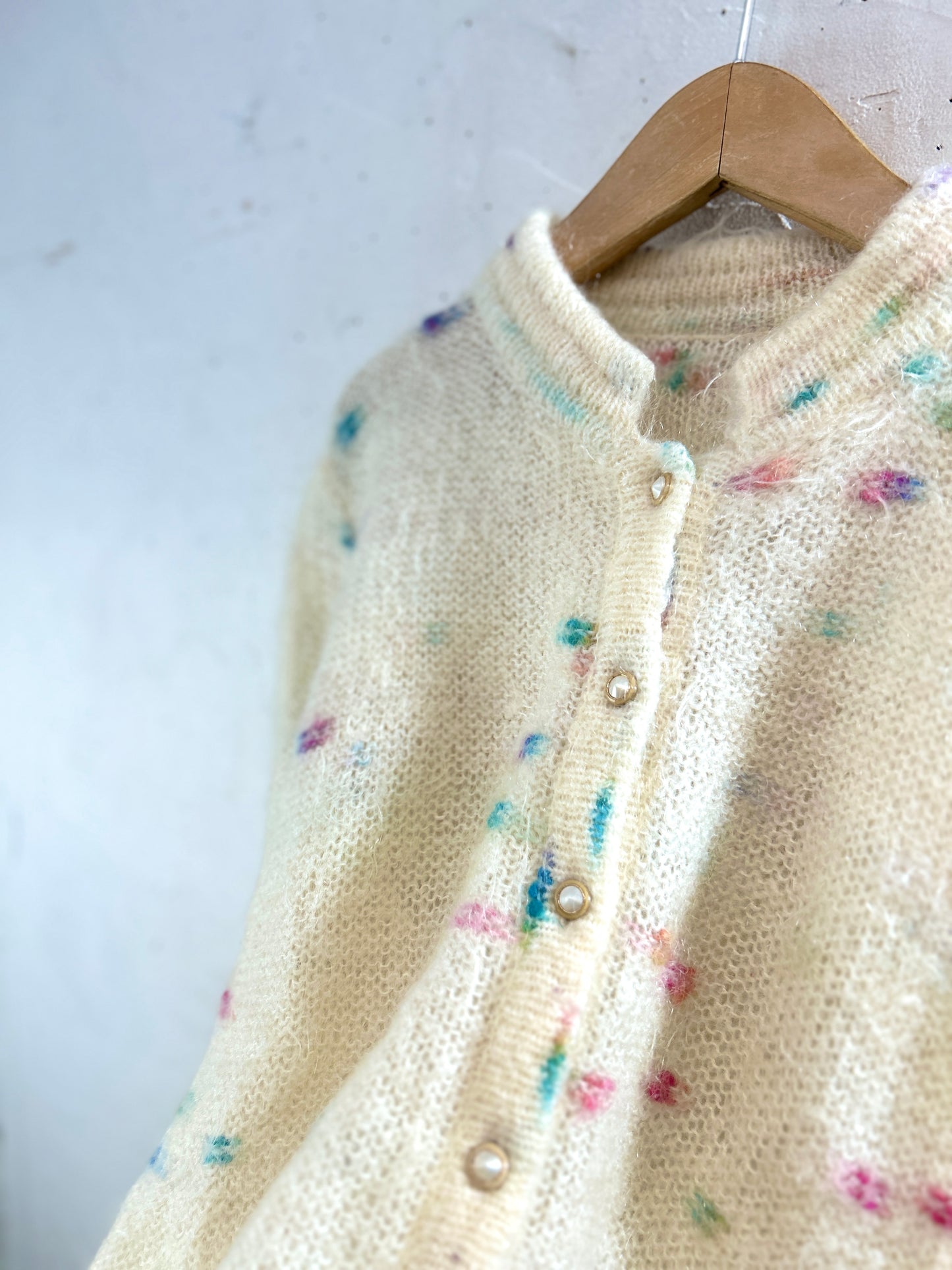 Vintage Mohair Knit Cardigan [K30839]