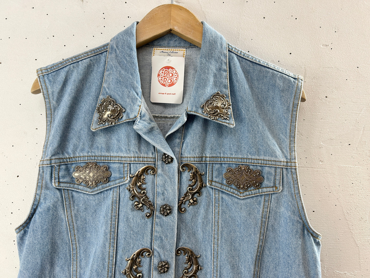 Vintage Denim Vest [H30836]
