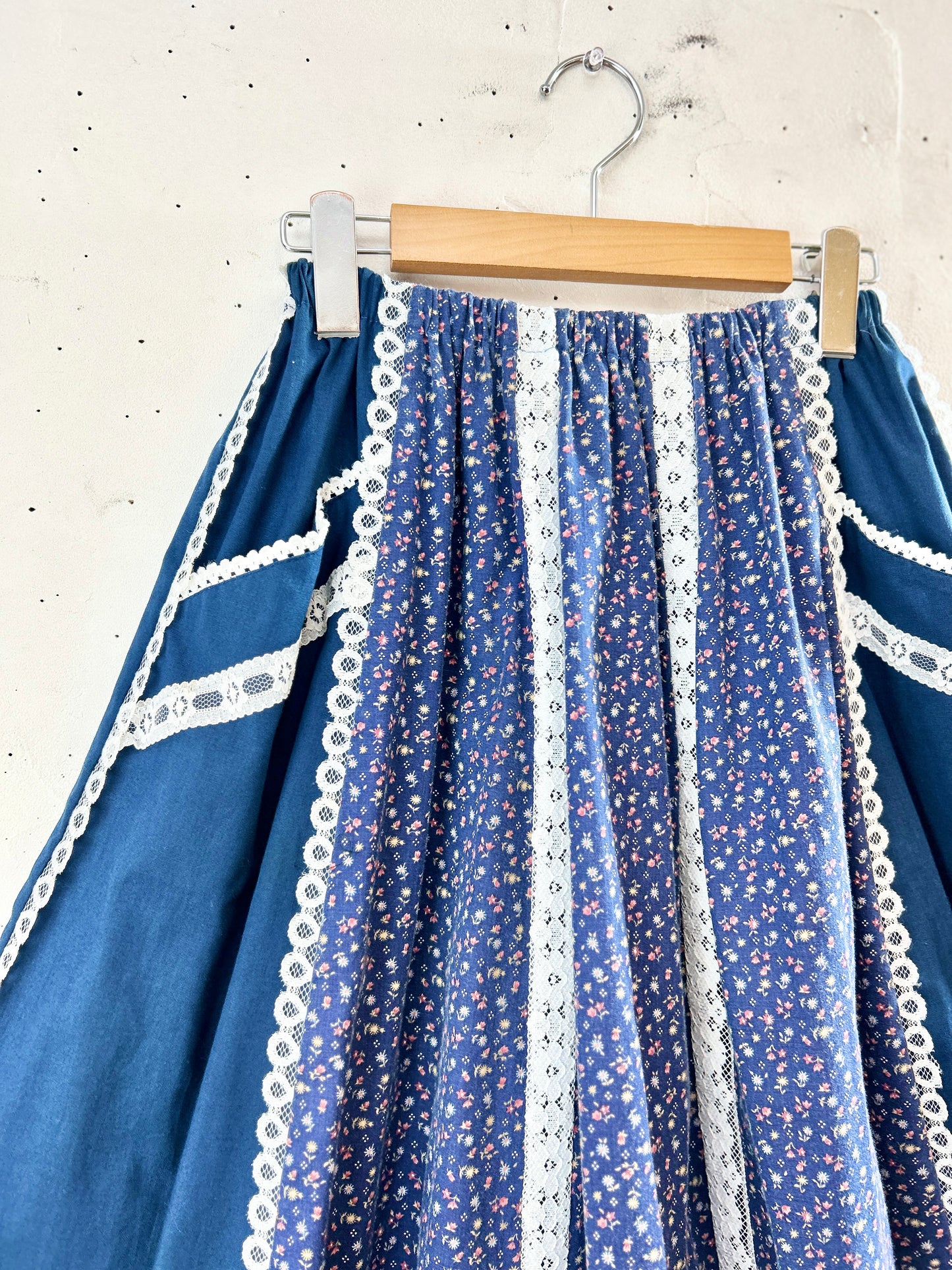 ’70s Patchwork Skirt Reversible [H30864]