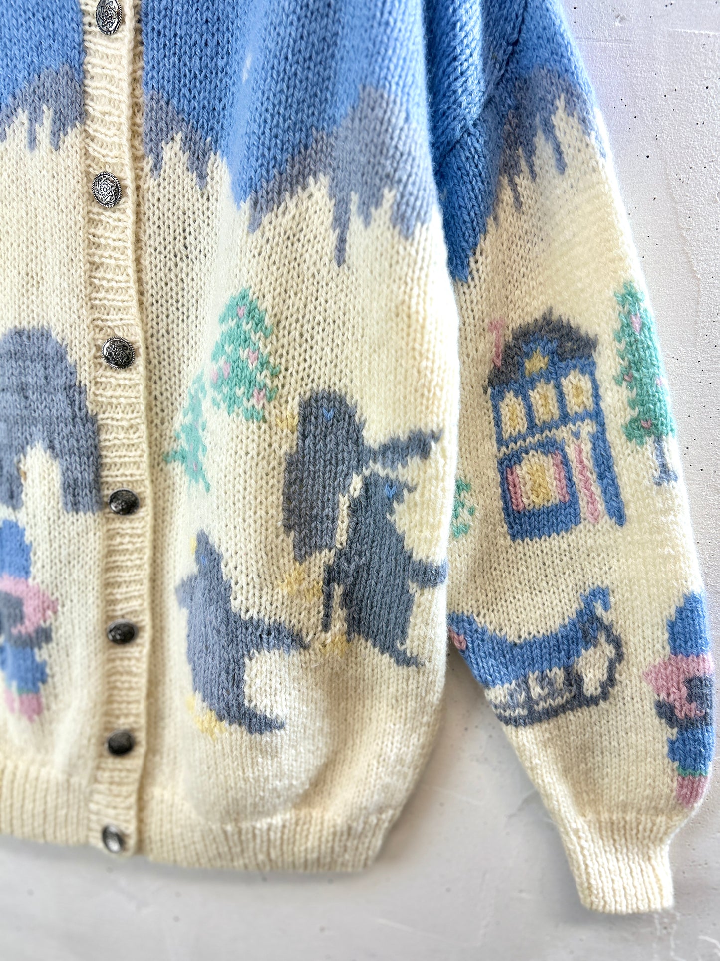 Vintage Hand Knit Cardigan [J30644]