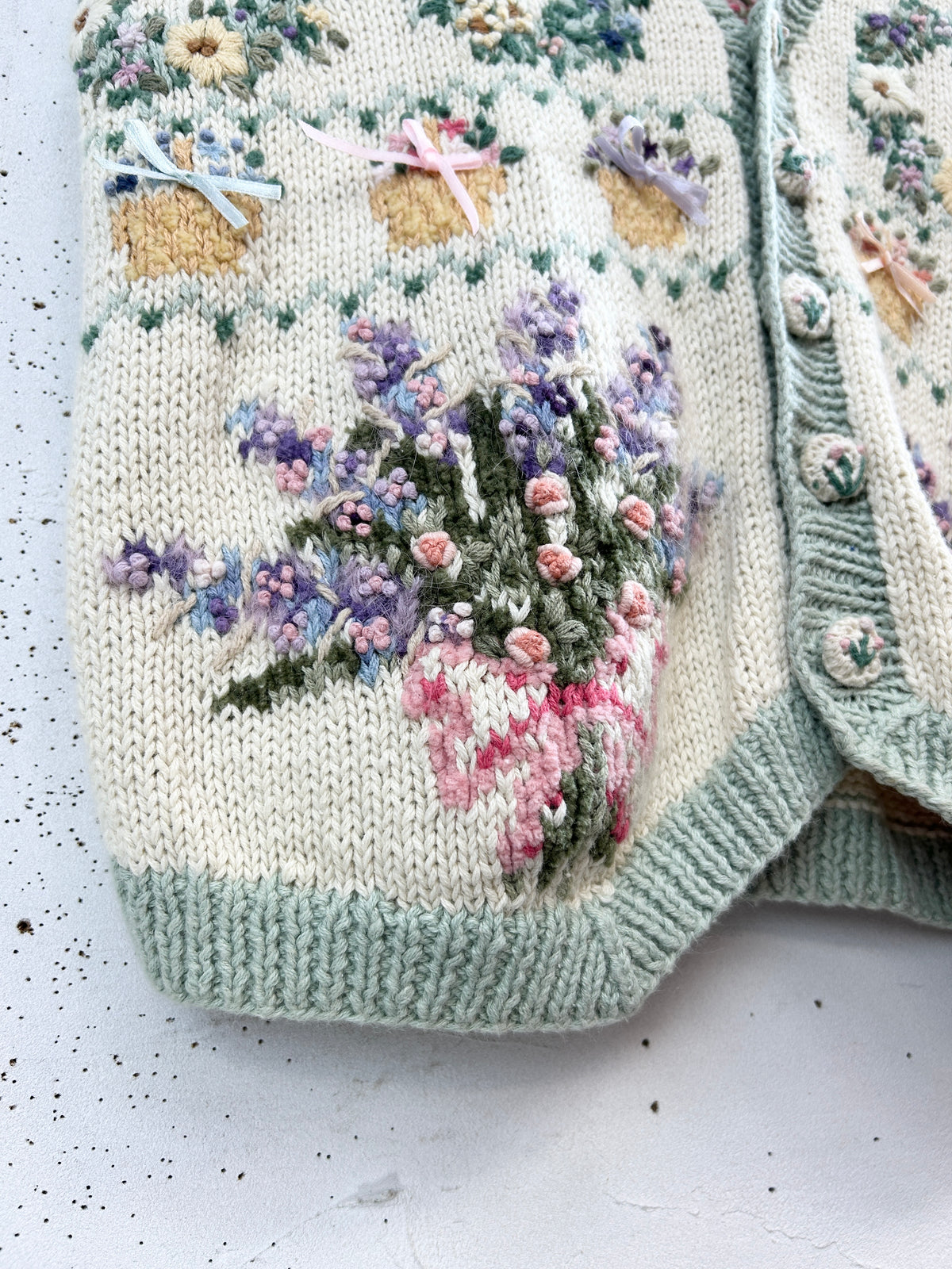 Vintage Knit Vest  [I33853]