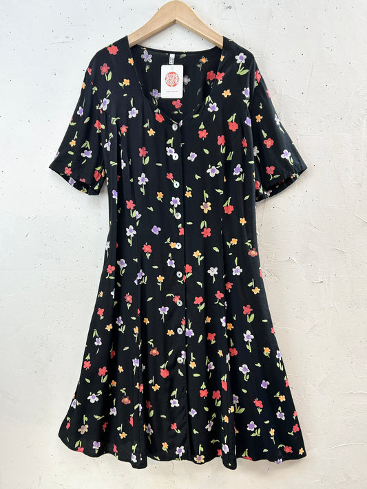 Vintage Flower Dress [H30804]