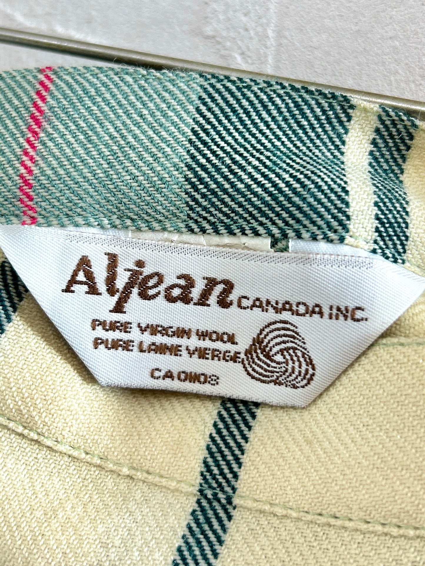 Vintage Plaid Skirt 〜Aljean〜 CANADA [K30766]