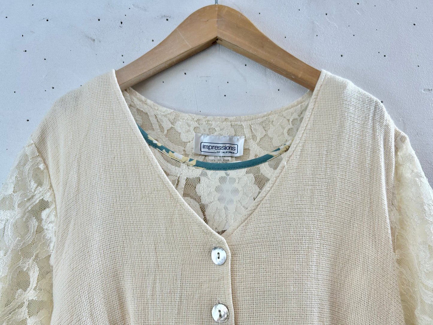 Vintage Layered Design Dress MADE IN USA [G30768]