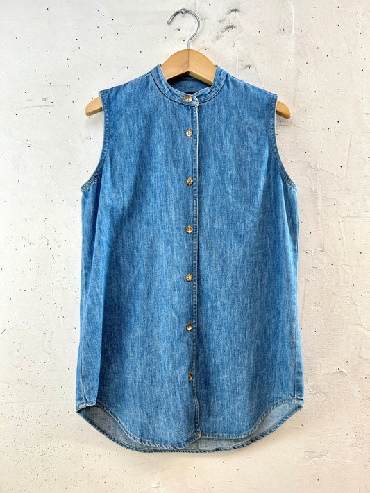 Vintage Denim Vest MADE IN USA [J30475]