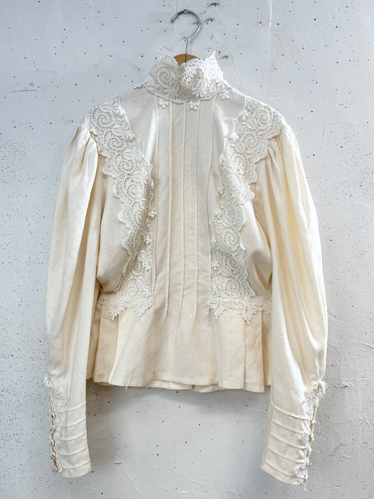 '80s Vintage Blouse 〜JESSICA Mcclintock〜 [I33910]