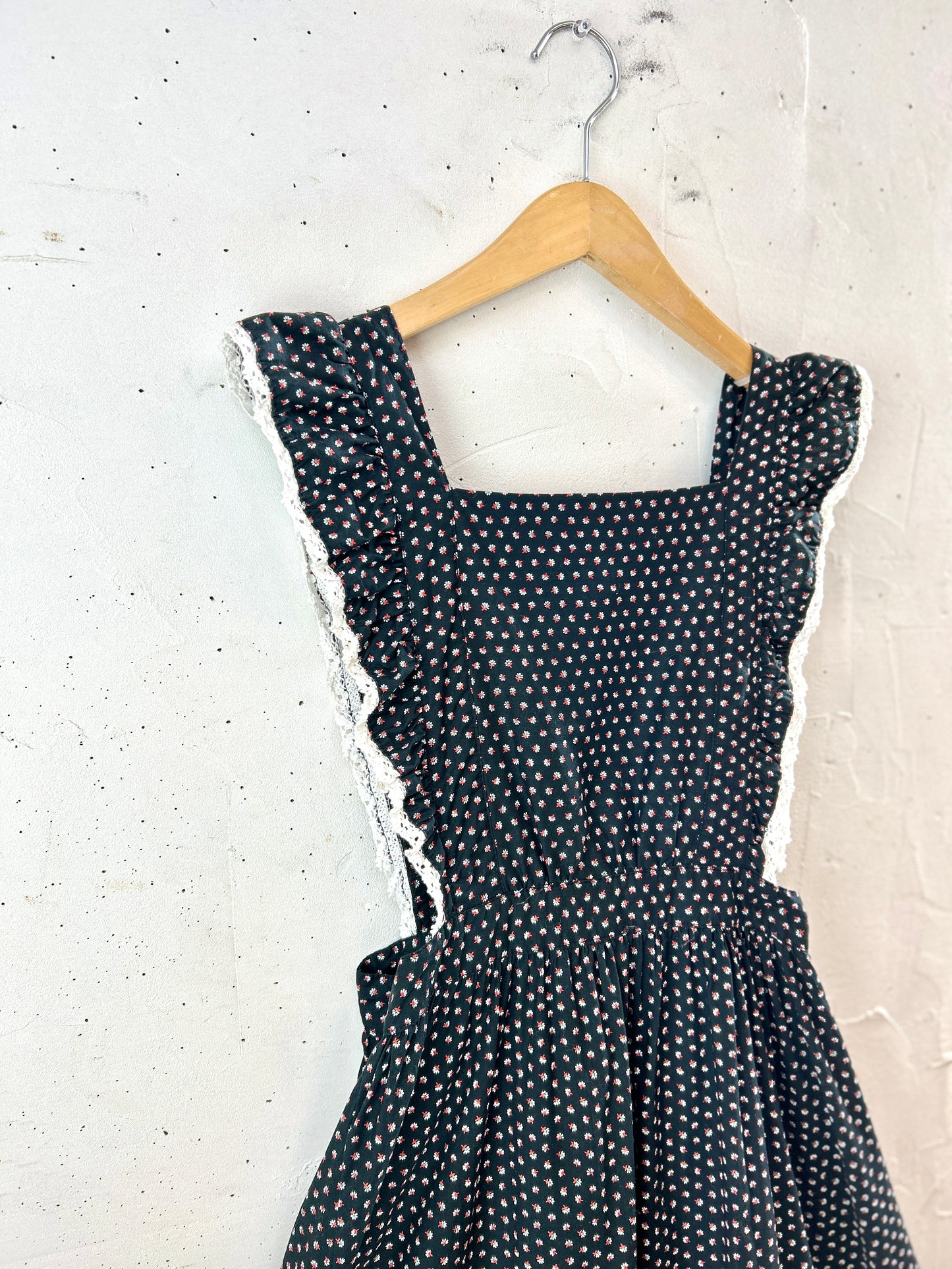 '70s Vintage Apron Dress FABRIQUE EN FRANCE [J30592]