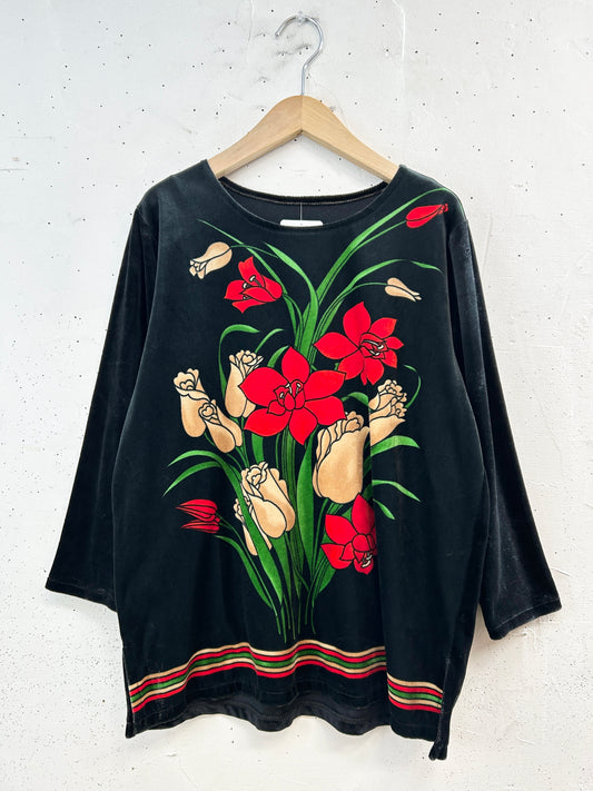 Vintage Velour Tops [L31094]