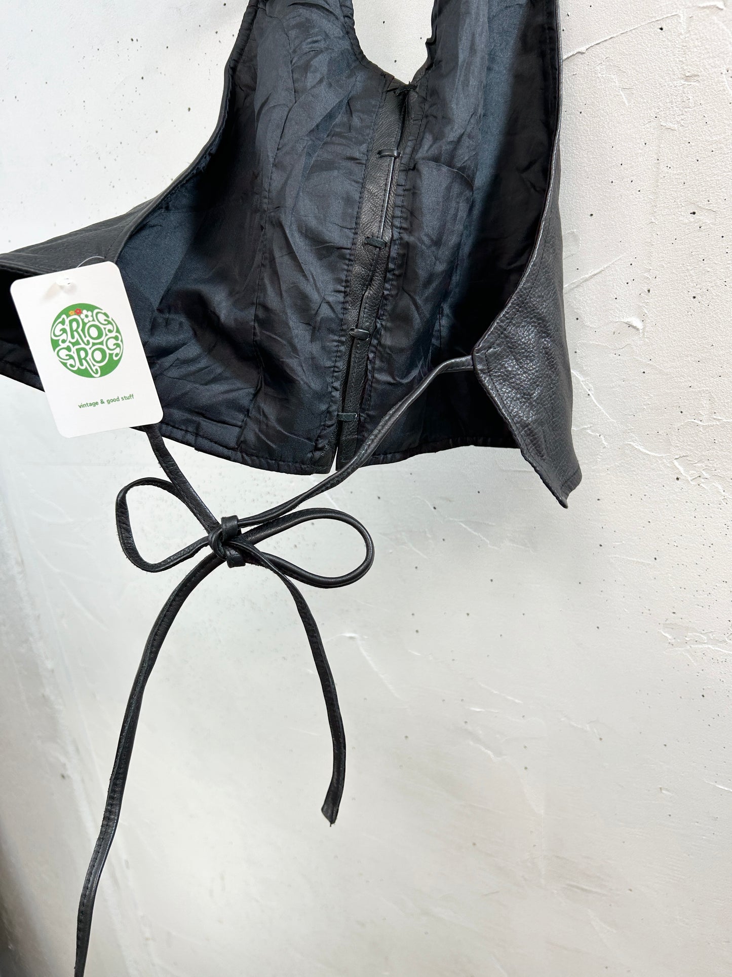 Vintage Leather Bustier [L31026]