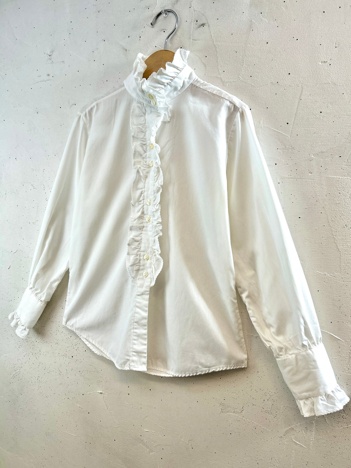 Vintage White Blouse  MADE IN USA[K30845]