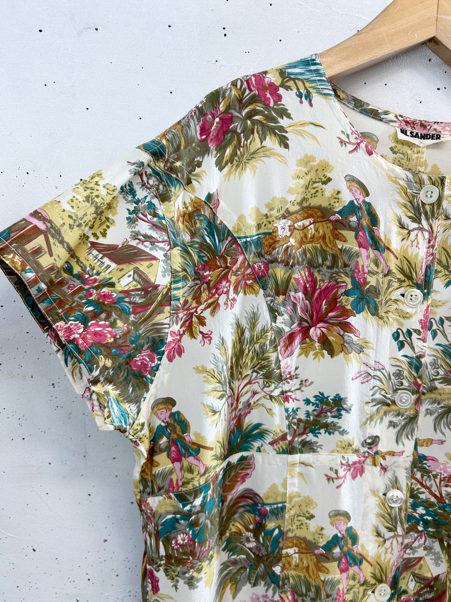 Vintage Silk Shirt 〜JIL SANDER〜 [B31609]