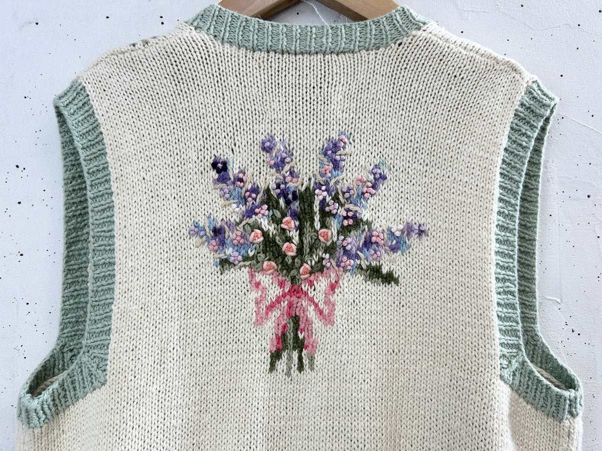 Vintage Knit Vest  [I33853]