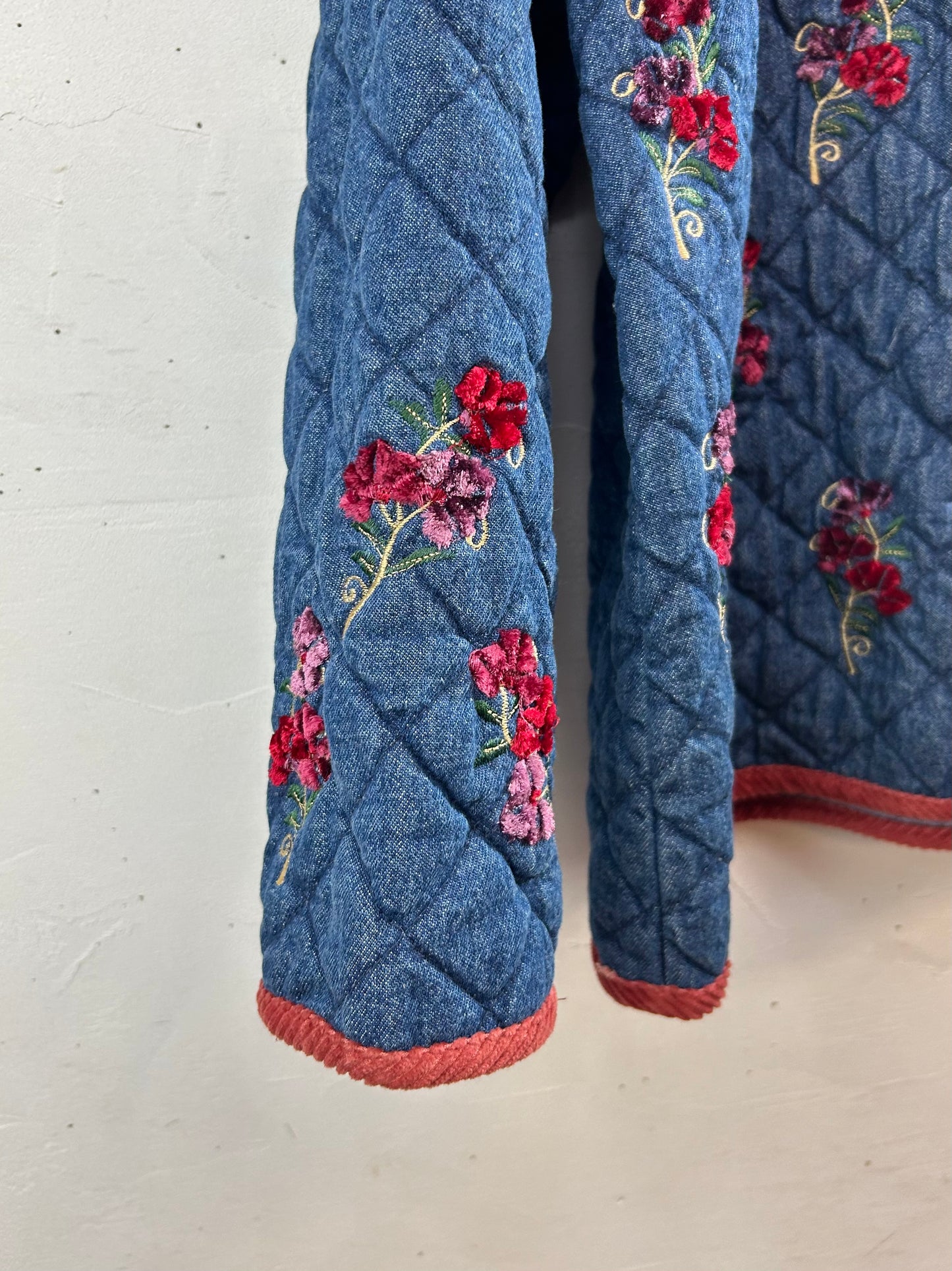 Vintage Quilting Denim Jacket [L29154]