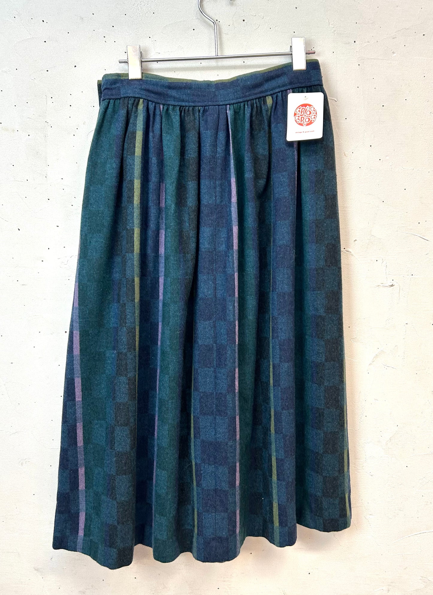 Vintage Plaid Skirt [L29186]