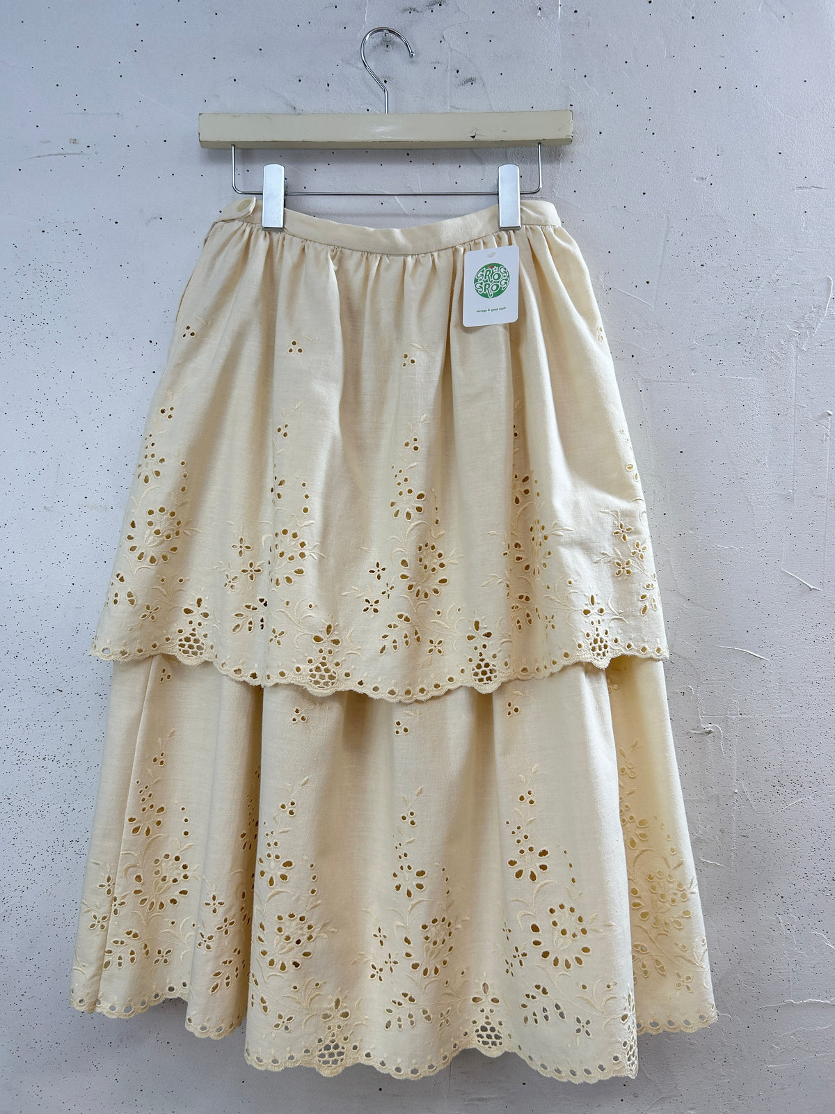Vintage Cutwork Lace Skirt [J34075]
