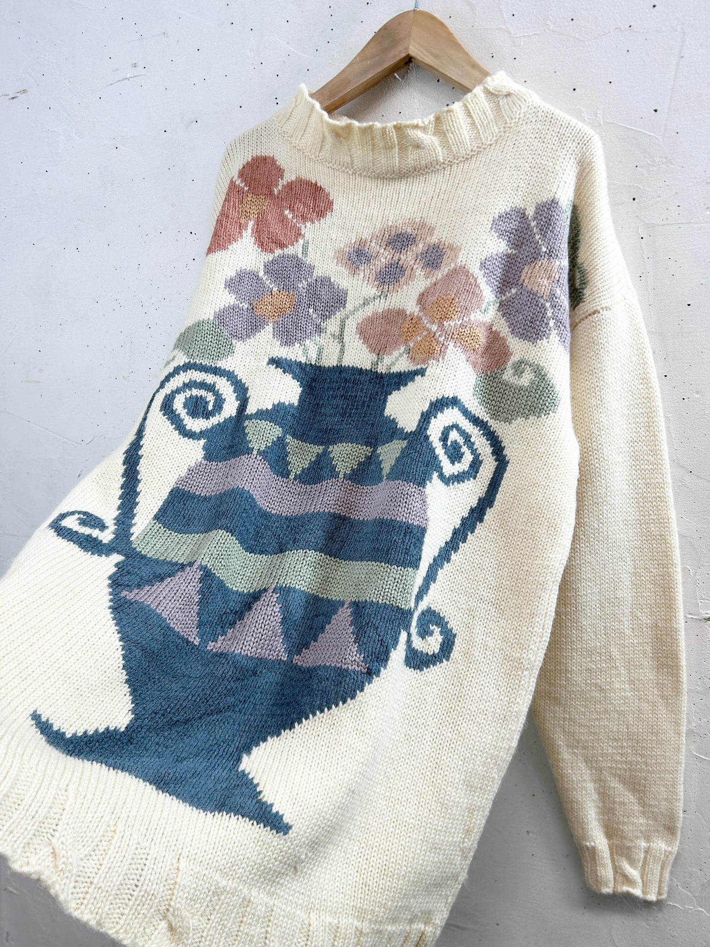 Vintage Knit Sweater 〜Villeger〜 [L31125]