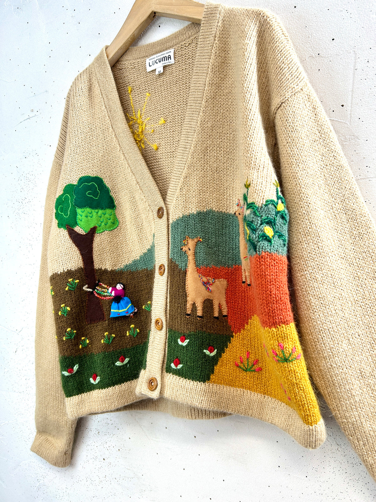 Vintage Knit Cardigan 〜MADE IN PERU〜 [I33919]